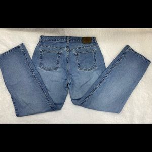 Calvin Klein blue jeans size 10, front zip button fly